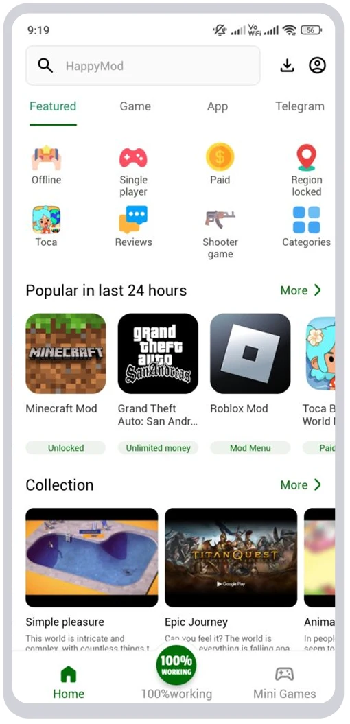 HappyMod Pro APK sideloaded app scanning and protection.