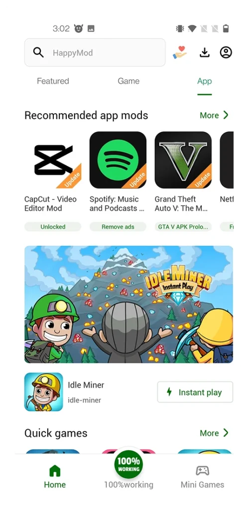 HappyMod Pro latest version highlighting new mods and improved performance.